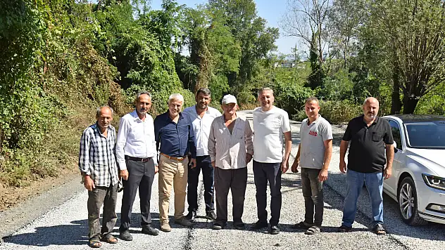 Tekkeköy'de Kerpiçli–Büyüklü bağlantı yolu yenilendi