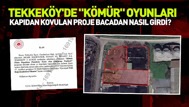 Tekkeköy'de 'kömür' oyunları