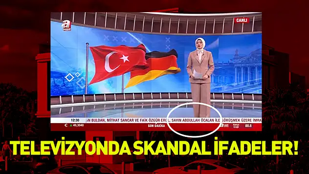Televizyonda skandal ifadeler! Terör örgütü lideri Öcalan'ı Sayın Öcalan diye yazdılar