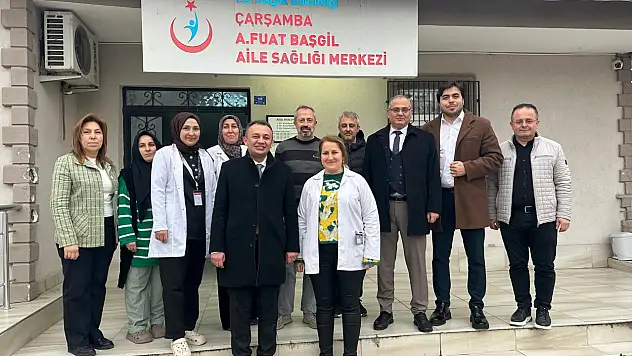 Terme'de sağlık kuruluşları yerinde incelendi