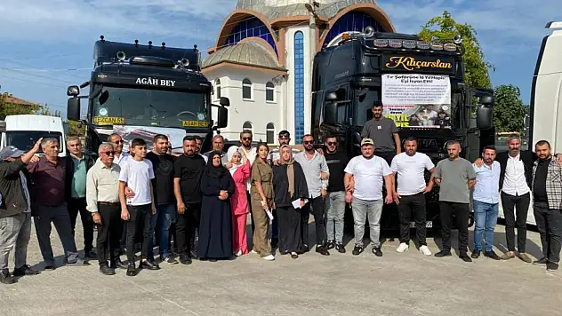 Tır şoförlerinden destek