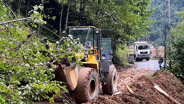 Trabzon'da yağmur etkili oldu