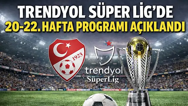 Trendyol Süper Lig'de 20-22. Hafta Programı Açıklandı