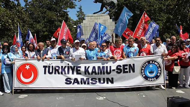 Türkiye Kamu-Sen'den Zam Teklifine Samsun'da Tepki: Bu teklifi kesinlikle kabul etmiyoruz