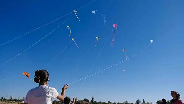 Uçurtmalar gökyüzünü süsledi