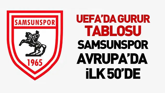 UEFA'da Gurur Tablosu : Samsunspor Avrupa'da İlk 50'de