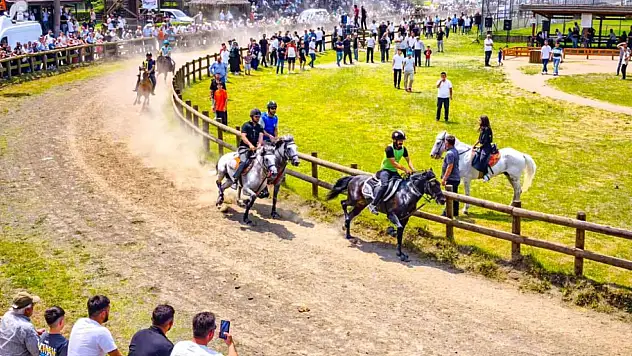 Ünye'de rahvan at yarışları düzenlendi