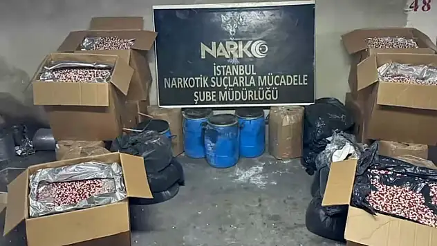 Uyuşturucu operasyonunda 2 milyon 760 bin hap ele geçirildi