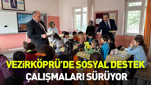 Vezirköprü'de Sosyal Destek Çalışmaları Sürüyor