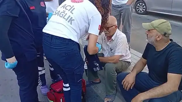 Yangında mahsur kalan yaşlı adam kurtarıldı