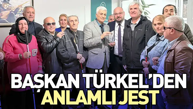 Başkan Türkel’den anlamlı jest