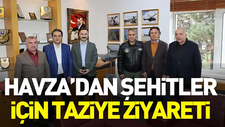 Havza Kaymakamı Ayvat'tan 5. Ana Jet Üs Komutanlığına taziye ziyareti
