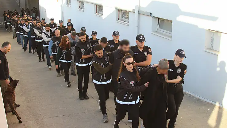 10 ilde suça karışan cinayet ve uyuşturucu şebekesi adliyeye sevk edildi