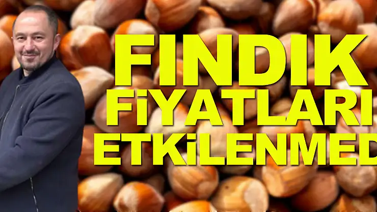 Seçim süreci fındık fiyatını etkilemedi