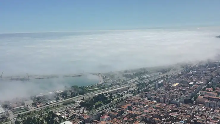 Samsun'da sis denizi