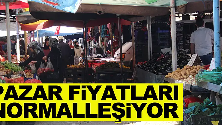 Pazar normalleşiyor