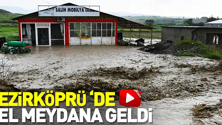 Samsun'da sağanak sonucu oluşan sel nedeniyle su baskınları meydana geldi
