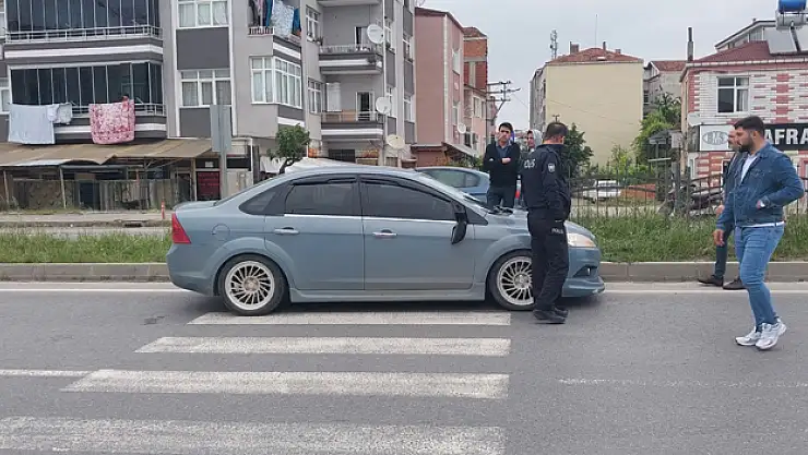 Samsun'da otomobilin çarptığı yaya bisiklet sürücüsü yaralandı