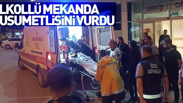 Alkollü mekanda husumetlisini silahla ağır yaraladı