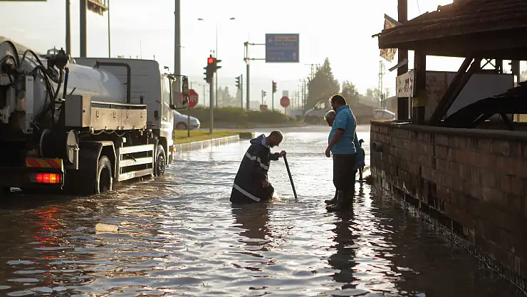 Çorum'da sağanak etkili oldu