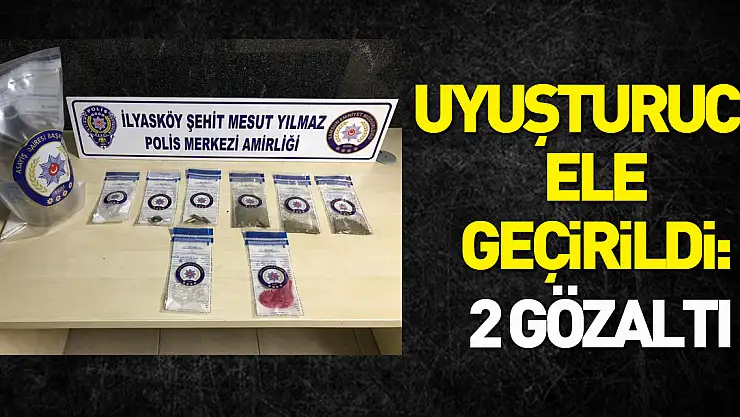 Polis merkezi ekipleri uyuşturucu ele geçirdi: 2 gözaltı