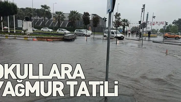 Samsun'da bazı okullara yağmur tatili