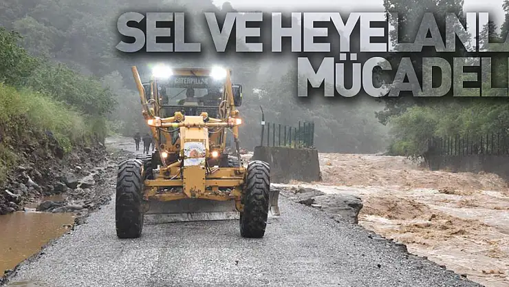 Samsun'da sel ve heyelanla mücadele