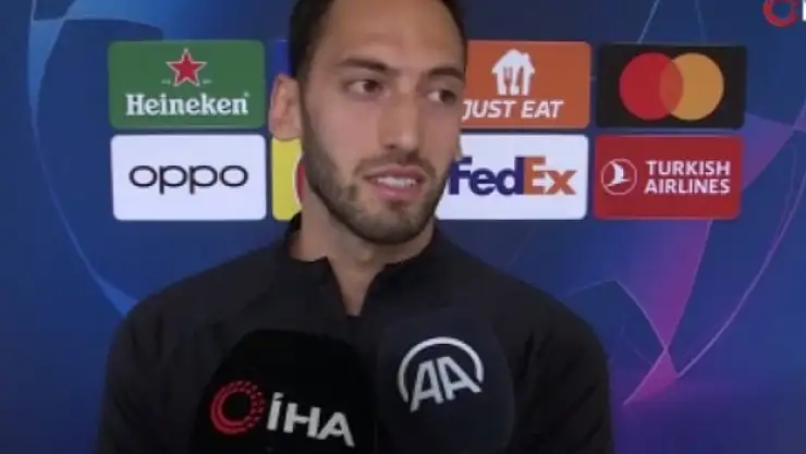 Hakan Çalhanoğlu: 'Milli takım oyuncusu olarak kupayı kaldırmak istiyorum'