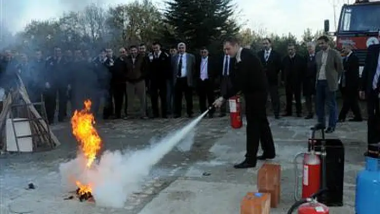 OMÜ'de yangın tatbikatı