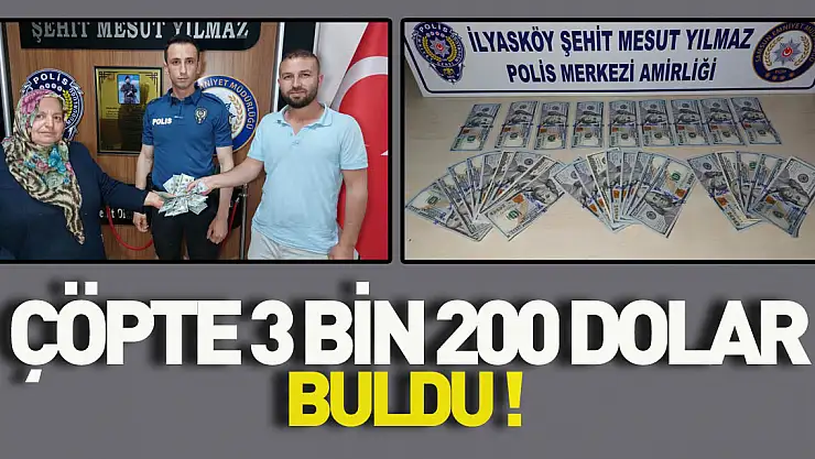 İnsanlık ölmemiş: Çöpte bulduğu 3 bin 200 doları sahibine teslim etti