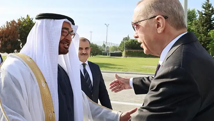 Cumhurbaşkanı Erdoğan, BAE Devlet Başkanı Al Nahyan ile bir araya geldi