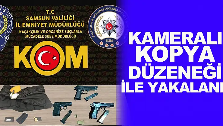 Ehliyet sınavına girerken kameralı kopya düzeneği ile yakalandı