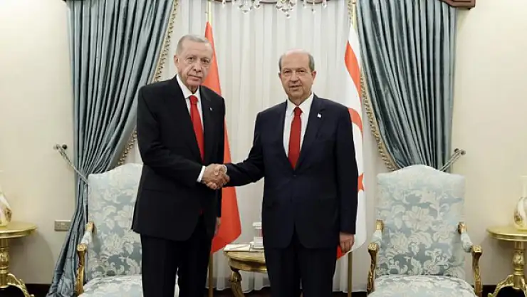 Cumhurbaşkanı Erdoğan, Tatar ile baş başa görüştü