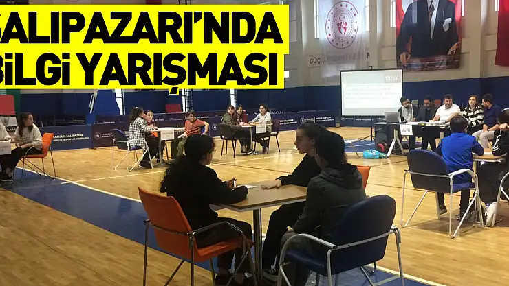 Salıpazarı ilçesinde ortaokullar arası bilgi yarışması düzenlendi