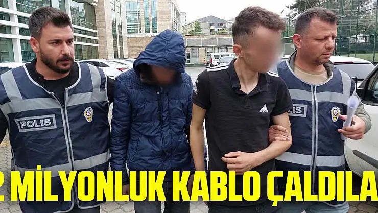 Öğrenci yurdu inşaatından 2 milyonluk kablo çaldılar