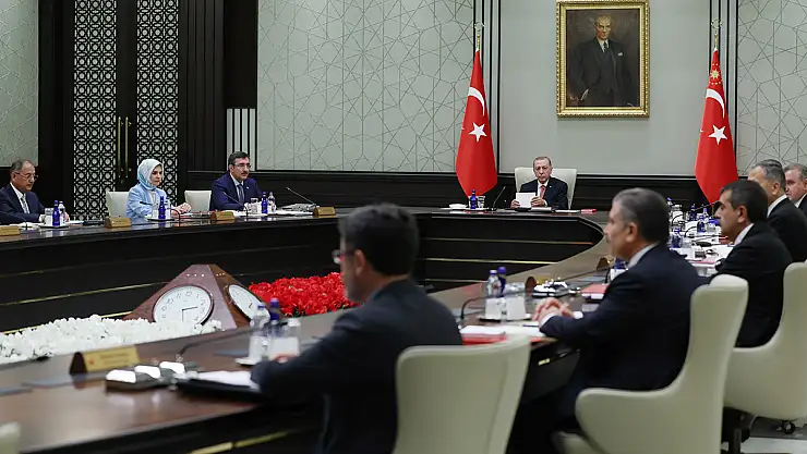 Kabine Toplantısı Cumhurbaşkanı Erdoğan'ın katılımıyla başladı