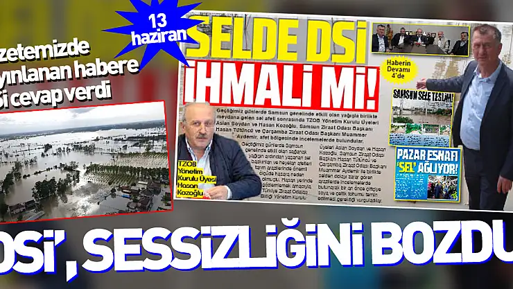 'DSİ', sessizliğini bozdu!