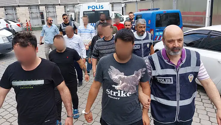 Samsun'da aranan şahıslara operasyon: 26 gözaltı