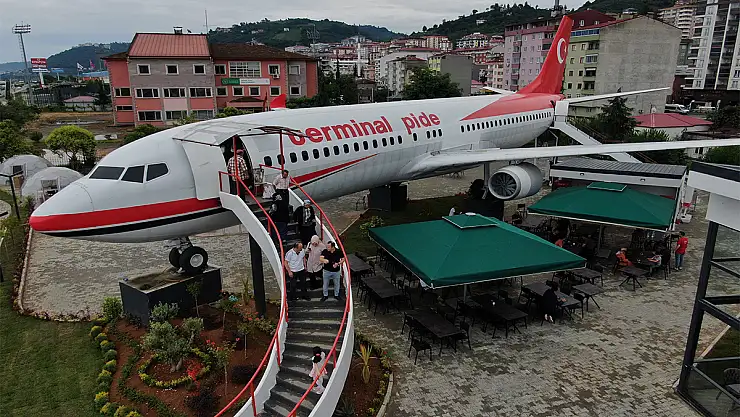 Pistten çıkan uçak pide salonu olarak hizmet vermeye başladı