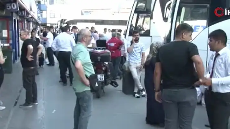 Otogarda bayram yoğunluğu başladı