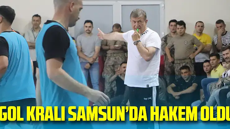 Polisler futbolcu, Tanju Çolak hakem oldu