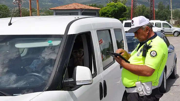 Gümüşhacıköy'de Kurban Bayramı öncesi trafik denetimi yapıldı