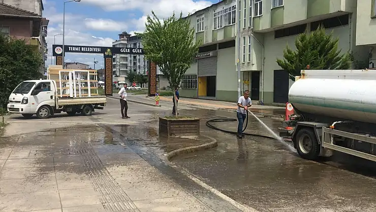 Terme Belediyesi Kurban Bayramı dolayısıyla hazırlıklarını sürdürüyor