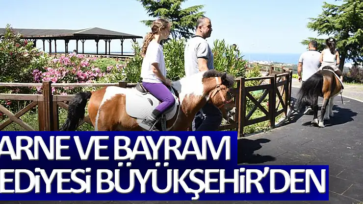 Samsun'da çocukların karne ve bayram hediyesi Büyükşehir'den