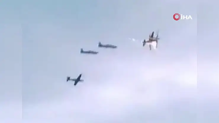 askeri uçak çarpıştı: 1 ölü