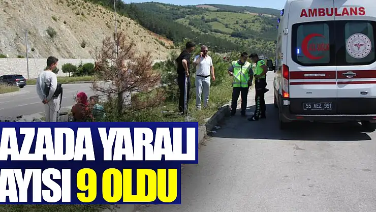 Samsun'daki minibüs kazasında yaralı sayısı 9 oldu