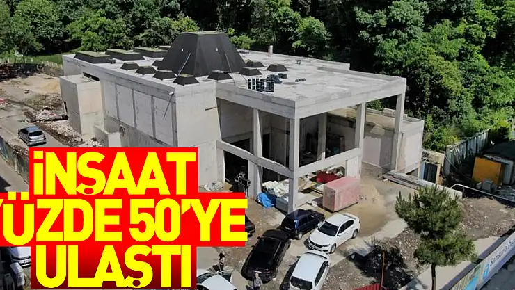 Belediye Hamamı inşaatı yüzde 50'ye ulaştı