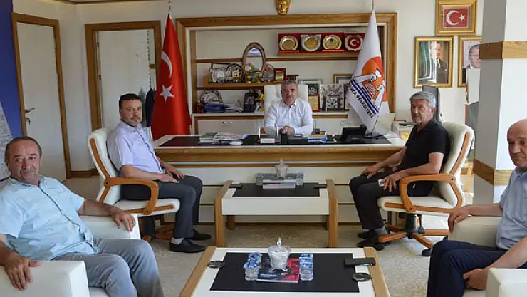 Havza Ziraat Odası yönetiminden Belediye Başkanı Özdemir'e ziyaret