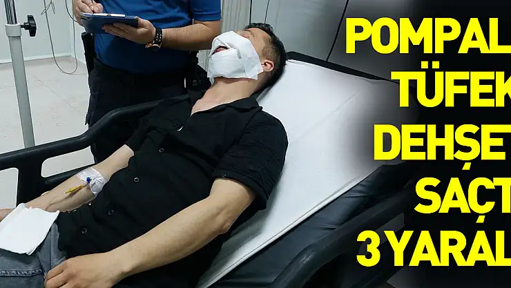 Düğünde pompalı tüfek dehşeti: 3 yaralı