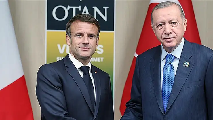 Cumhurbaşkanı Erdoğan, Fransa Cumhurbaşkanı Macron ile bir araya geldi